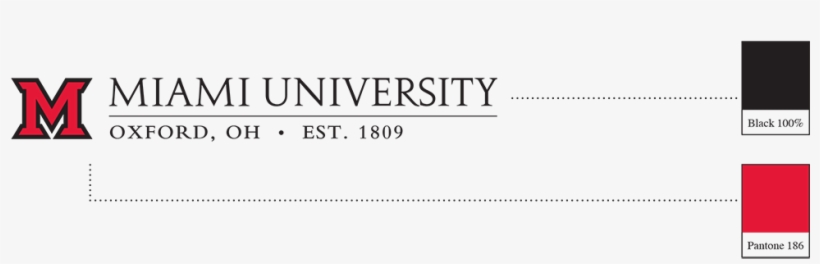 Miami University Wordmark Flushed Left With Beveled-m - Miami University Redhawks Iphone 6 Plus/7 Plus/8 Plus, transparent png #3394240