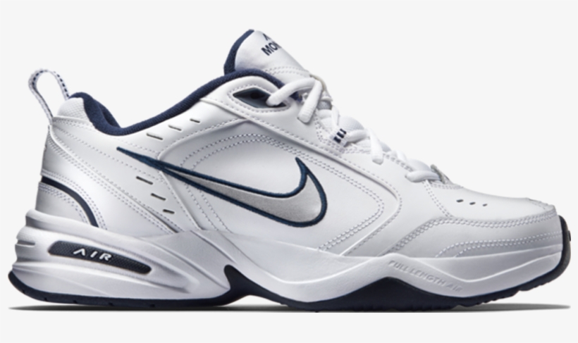 Nike Men's Air Monarch Iv White/metallic Silver - Nike Air Monarch, transparent png #3394397