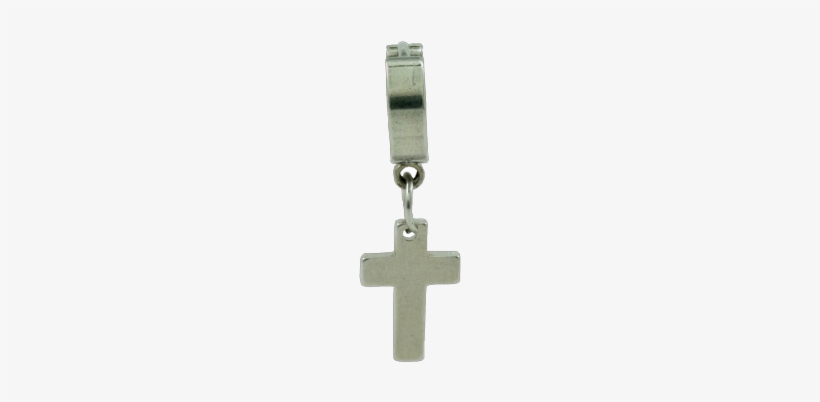 Alpha Man \"silver Cross Faith Earring\" Silver-plated - Transparent Man Earring Png, transparent png #3394627