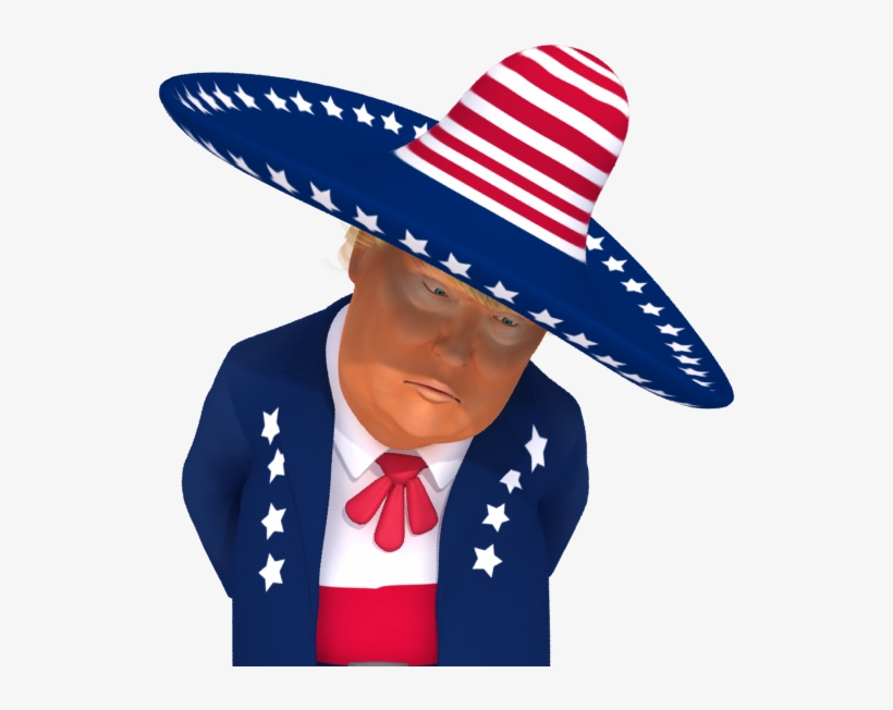 #trumpstickers Disappointed Trump 3d Caricature - Caricature, transparent png #3395887