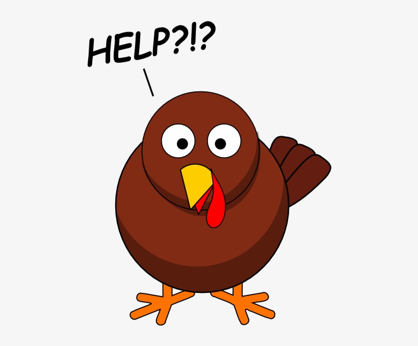 Free Worried Turkey Clipart - Turkey Clip Art, transparent png #3396030