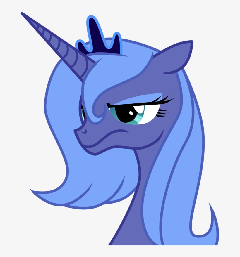 Durger, Disappoint, Female, Mare, Pony, Princess Luna, - Princess Luna Unamused, transparent png #3396226