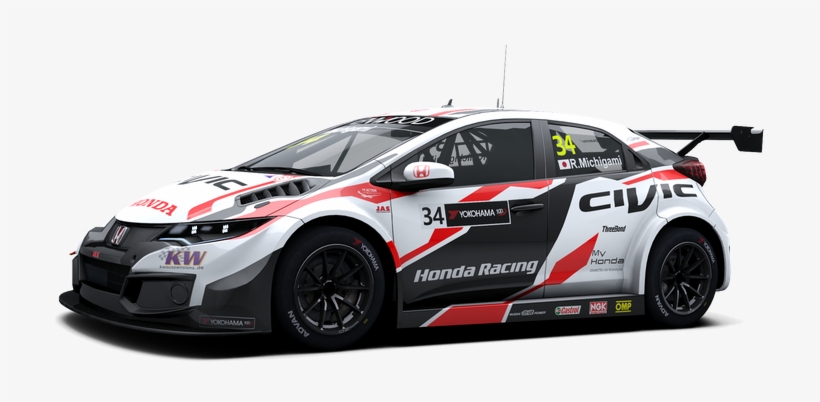 Honda Civic Wtcc - Honda Racing Team Civic, transparent png #3396305