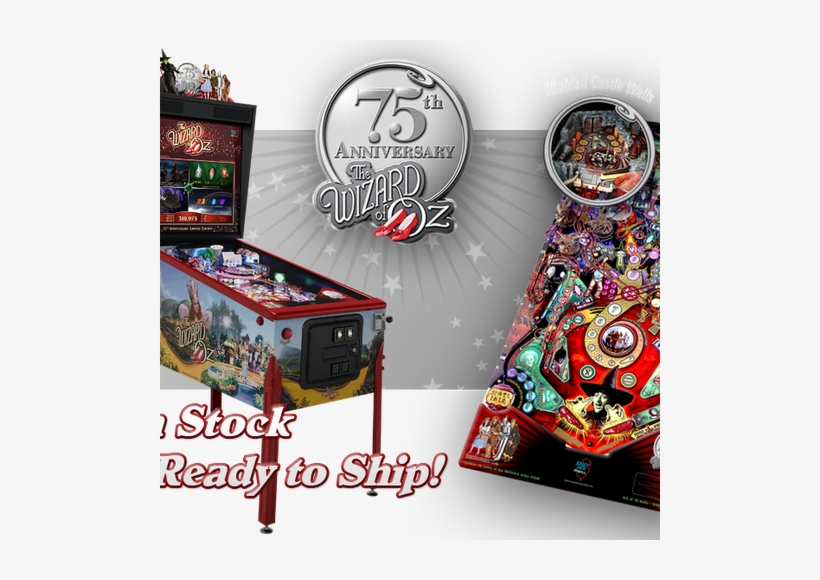 Wizard Of Oz Pinball Le 75th Anniversary Edition - Wizard Of Oz Pinball Machine, transparent png #3396482