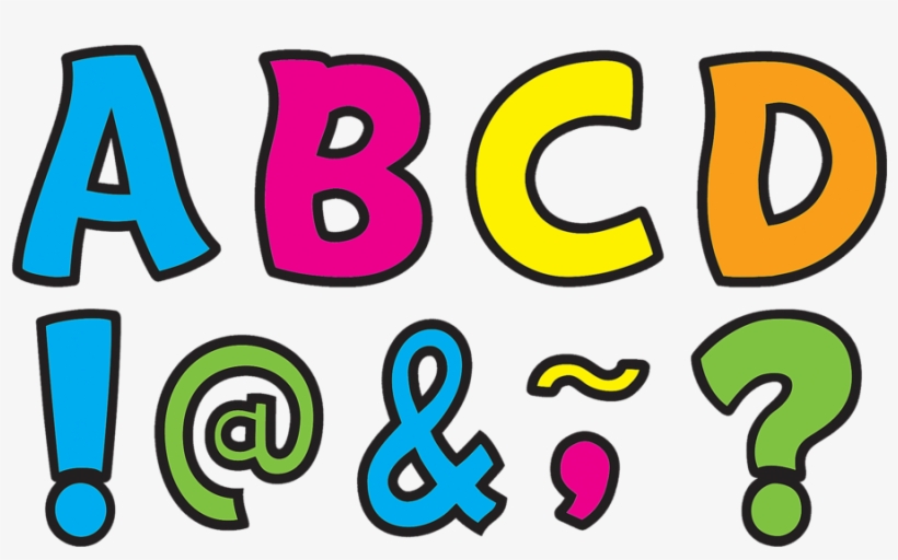 Tcr77217 Neon Brights Funtastic Font 3" Magnetic Letters - Letter, transparent png #3397615