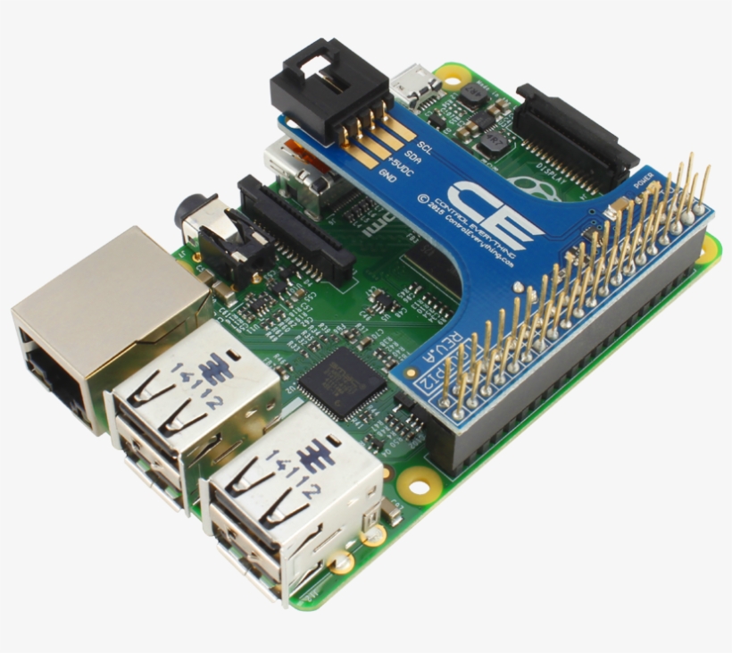 I2c Shield For Pi 3 And Pi - Monk Makes Electronic Starter Kit For Raspberry Pi, transparent png #3397702