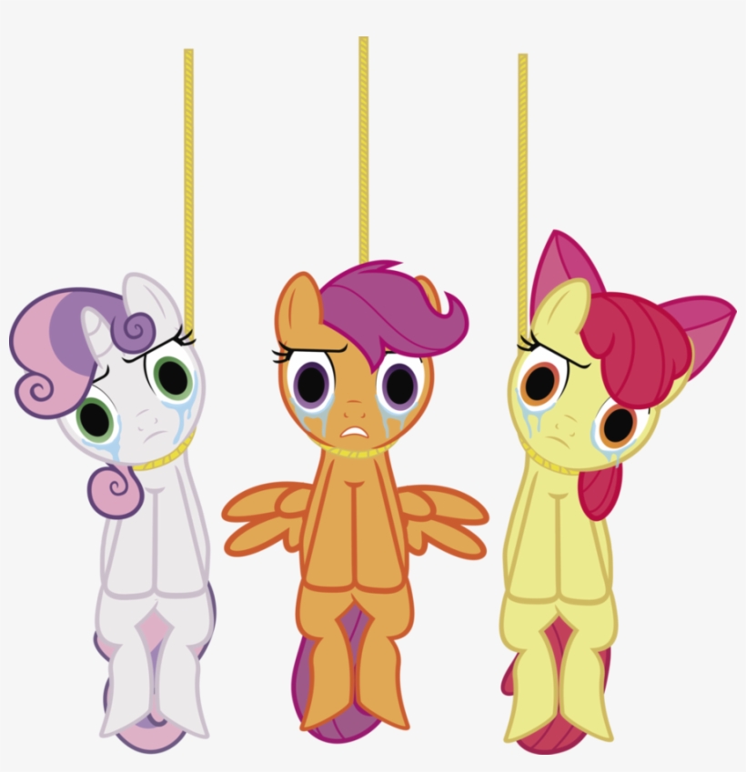 Adventure In The Comments, Apple Bloom, Artist - Cutie Mark Crusaders Hanged, transparent png #3398106