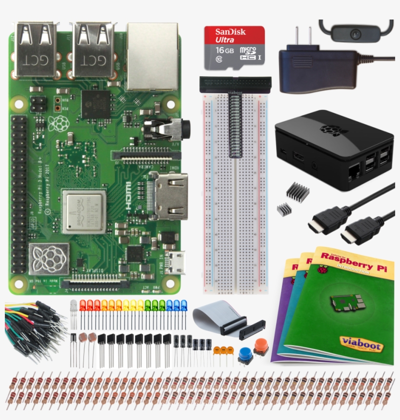This Button Opens A Dialog That Displays Additional - Viaboot Raspberry Pi 3 Ultimate Kit - Official Micro, transparent png #3398124