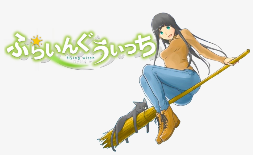 Flying Witch Image - Witch Flying Anime Render, transparent png #3398826