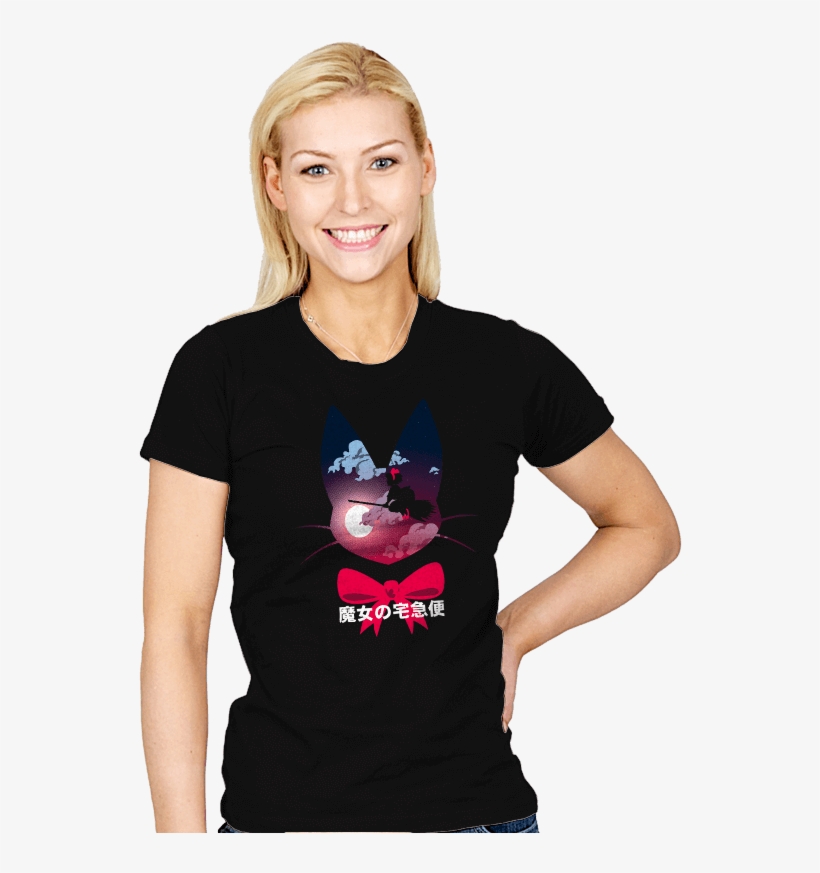 Flying Witch - Womens - T-shirts - Ript Apparel - Ript Apparel The Hunter King - Womens Navy, transparent png #3399391