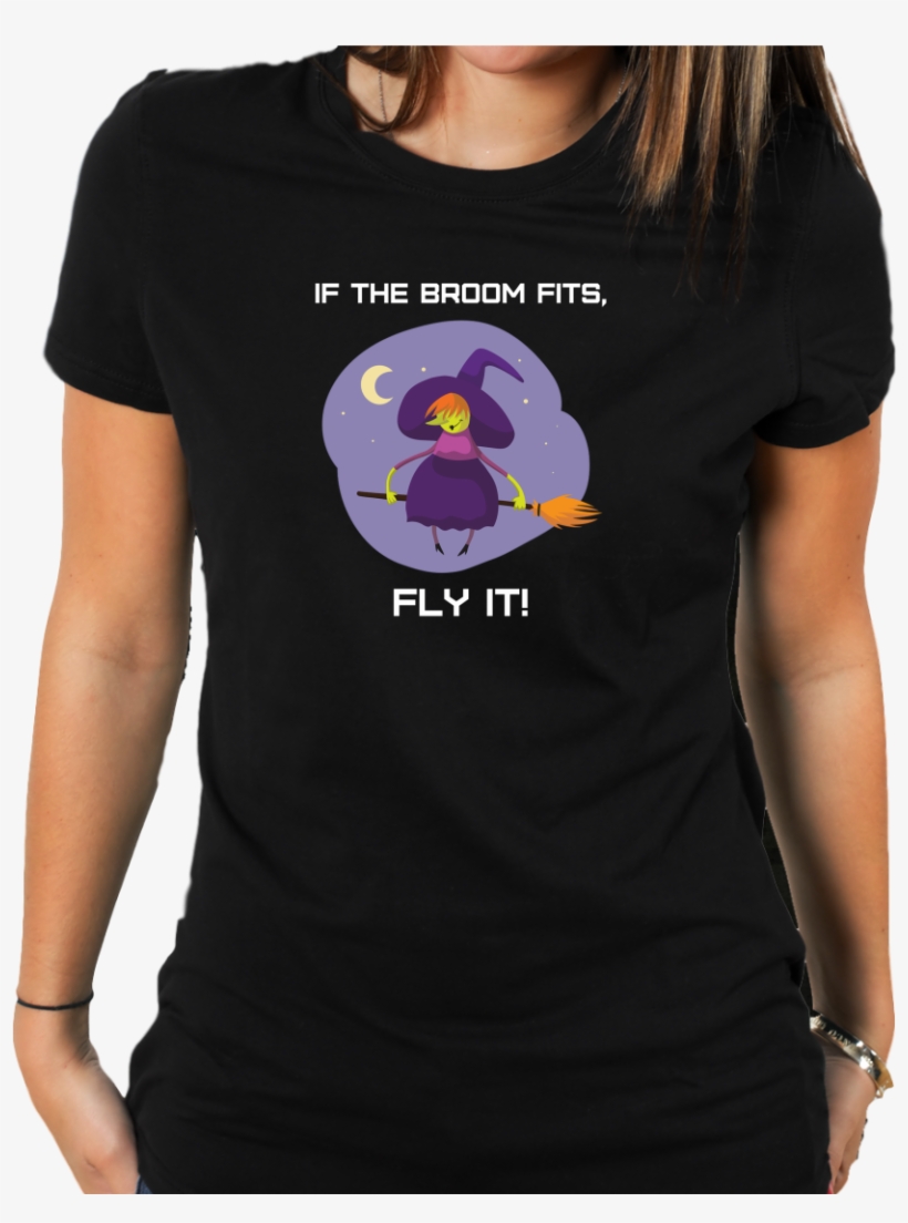 Funny Flying Witch T-shirt For Womenhttps - Gymnastic T Shirts Grandma, transparent png #3399569