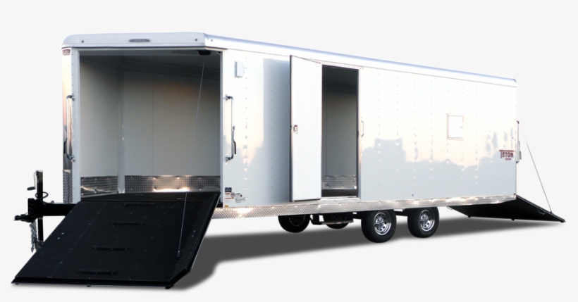 Xtreme Snowmobile Trailers - 28 Enclosed Snowmobile Trailer, transparent png #3399779