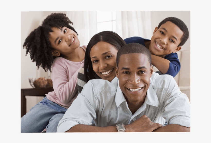 Smile For Your Health - Happy Black Family At Home, transparent png #3399982