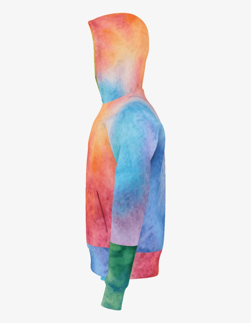 Pullover Watercolor Hoodie - Painting, transparent png #340095