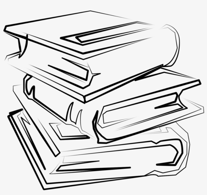 Stack Of Books Clipart Source - Stack Of Books Drawing Png, transparent png #340351