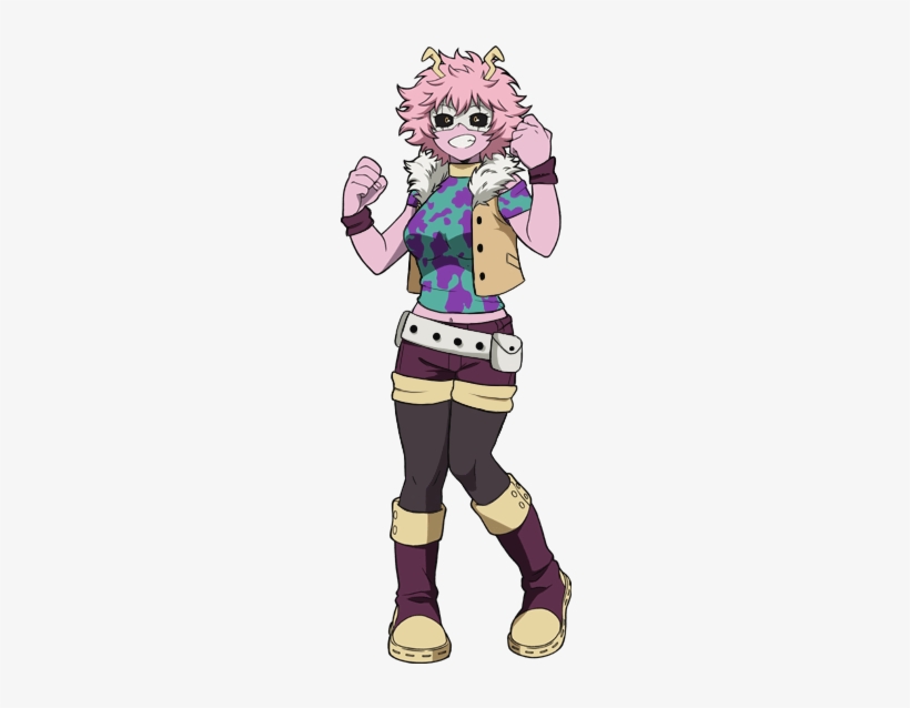 Plus Her With Out Her Vest Thing And Clout Goggles - Boku No Hero Academia Pinkie, transparent png #340395