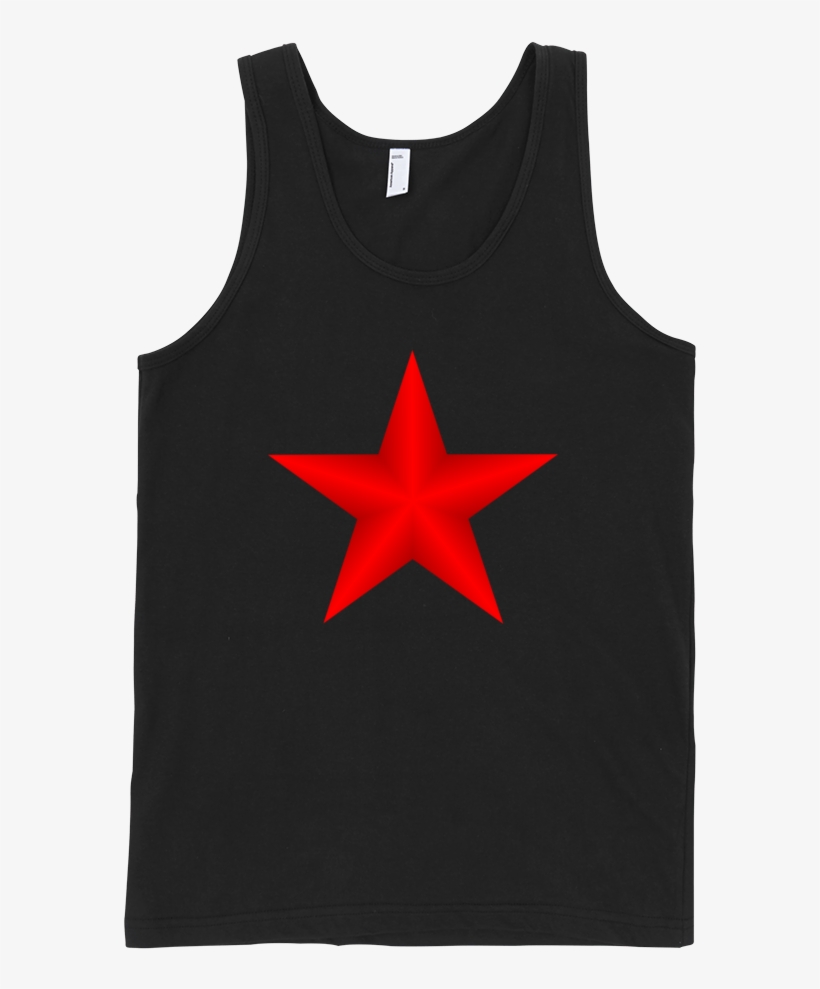 Red Star Fine Jersey Tank Top Unisex By - Shirt, transparent png #340498