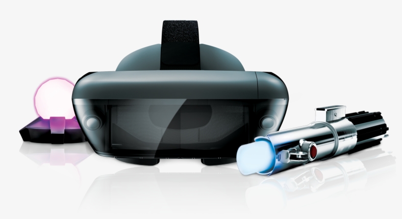 Jedi Challenges Lenovo Mirage Ar Headset With Lightsaber - Lenovo Star_wars_ Jedi Challenges, transparent png #340869