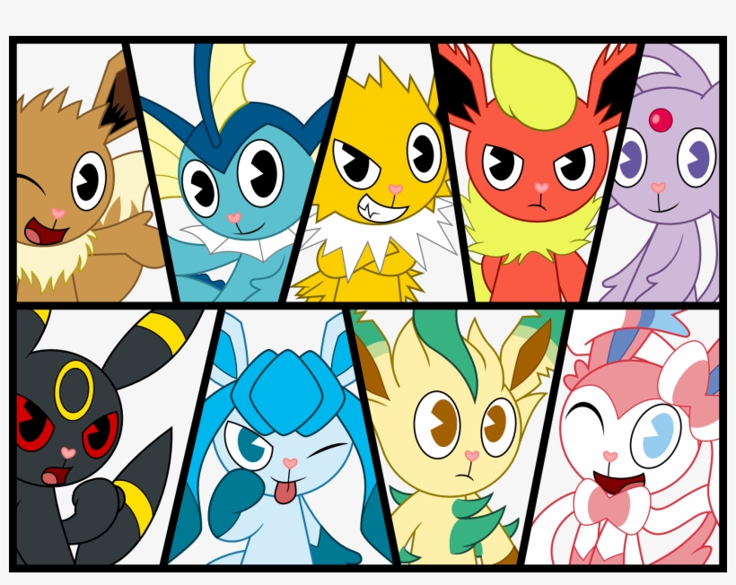 Eevee And Friends Order, transparent png #341156