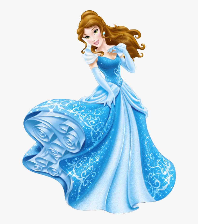 Blue Dress Clipart Belle Pencil And In Color Blue Dress - Cinderella Disney Character, transparent png #341160