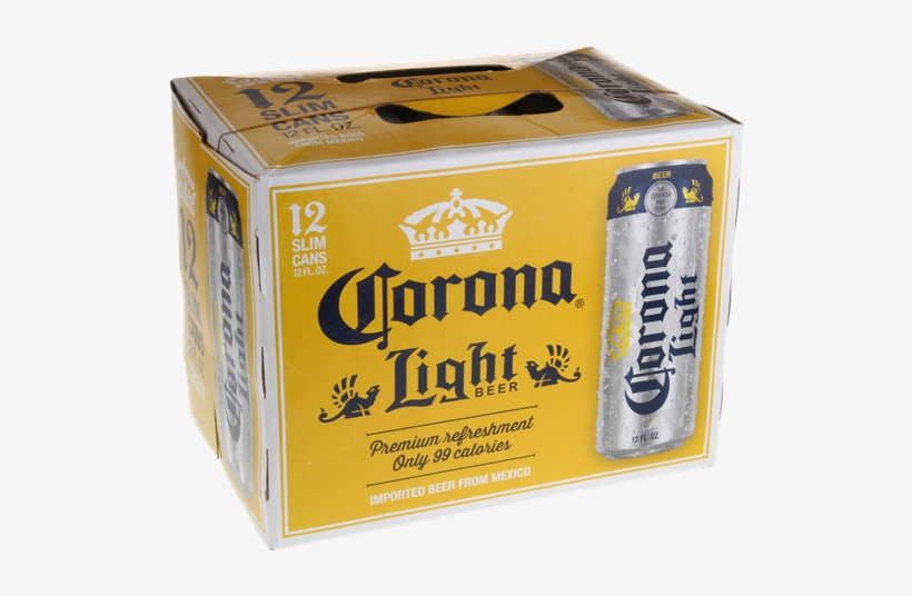 Corona Light Beer 12 Pk Slim Cans - Corona Light 12 Pack Can, transparent png #341319