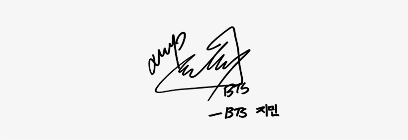 Bts Jimin Signature Png - Bts Jimin Signature, transparent png #341531