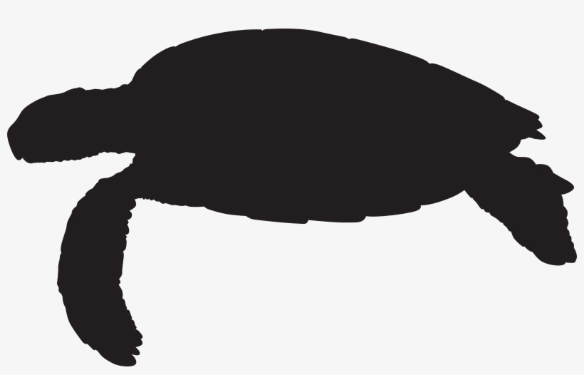 Png Clip Art Image Gallery Yopriceville View - Silhouette Of A Sea Turtle, transparent png #341533
