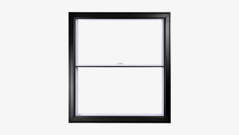 A Black Hybrid Pvc / Aluminum Double Hung Window By - Home Door, transparent png #342195