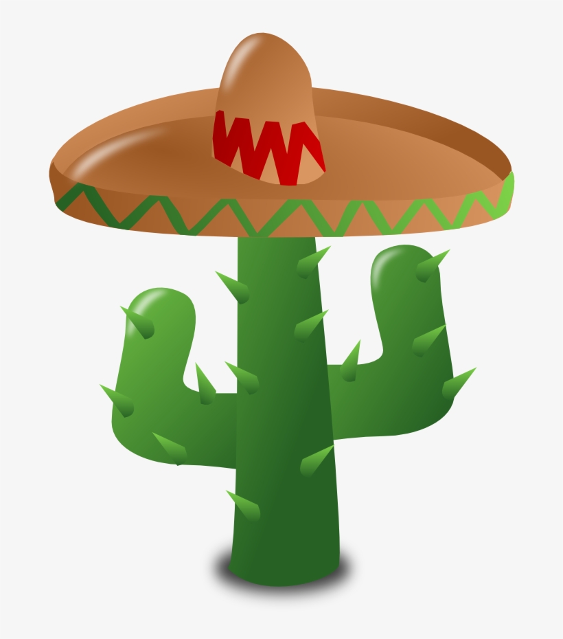 Cactus Png Transparent Image - Mexican Theme Clip Art, transparent png #342547