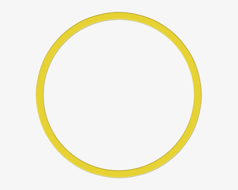 Yellow Circle Outline - Rhythmic Gymnastics - Free Transparent PNG