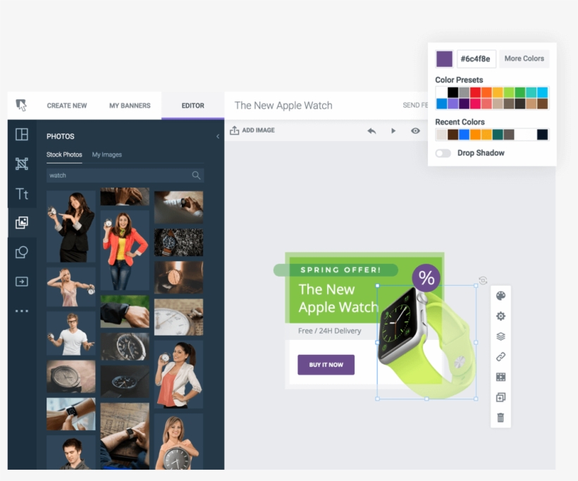 Easy To Use Drag And Drop Banner Maker Drag And Drop Banner