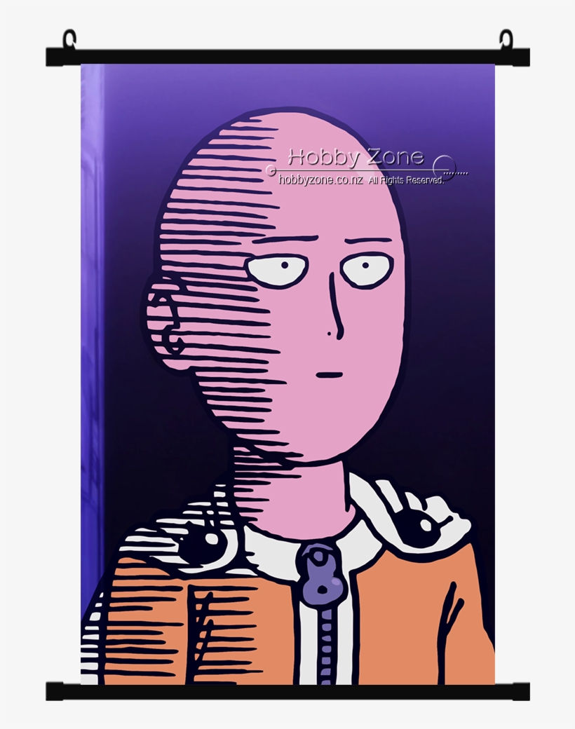 Anime One Punch Man Saitama Wall Scroll - Avatar One Punch Man, transparent png #343366