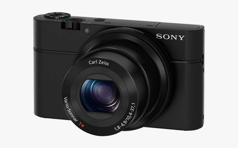 Sony Cyber-shot Rx100 Black Digital Camera - S0ny Cyber Shot Dsc-rx100 Digital Camera, transparent png #343413