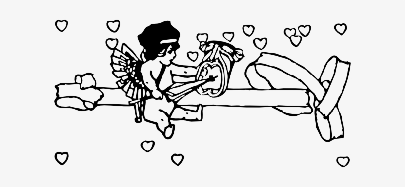 Cupid With Tragedy Mask Clip Art At Clker - กราฟฟิก กามเทพ สี แดง, transparent png #343671