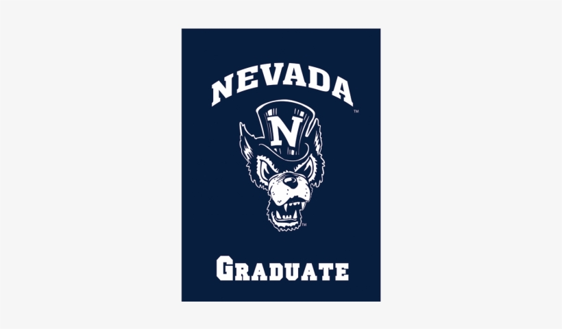 Wolf Pack Old Wolf Graduation 13" X 18" Garden Flag - Ncaa University Of Nevada- Reno 18572010 Wood Sign,, transparent png #343711