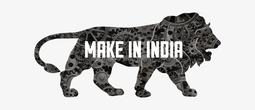 Make In India Lion - Make In India Logo Png, transparent png #343735