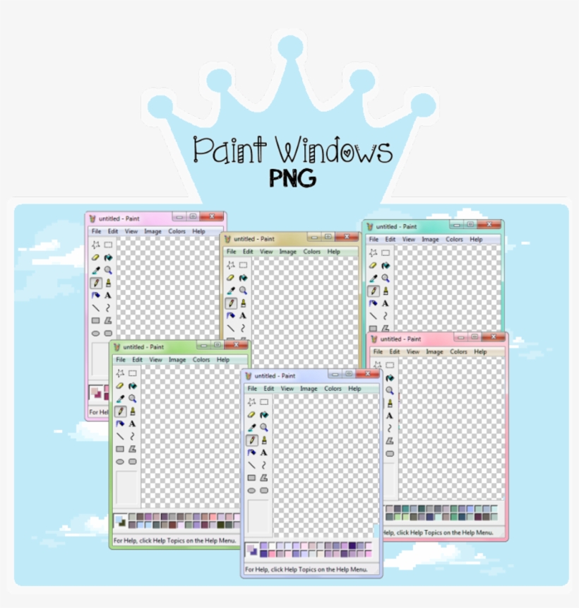 Paint Windows By Youaremybae On Deviantart - Aesthetic Windows Png, transparent png #343860