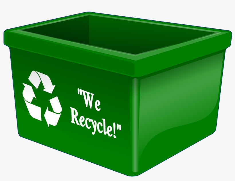 Recycling Bin - Green Recycle Bin Transparent, transparent png #343937