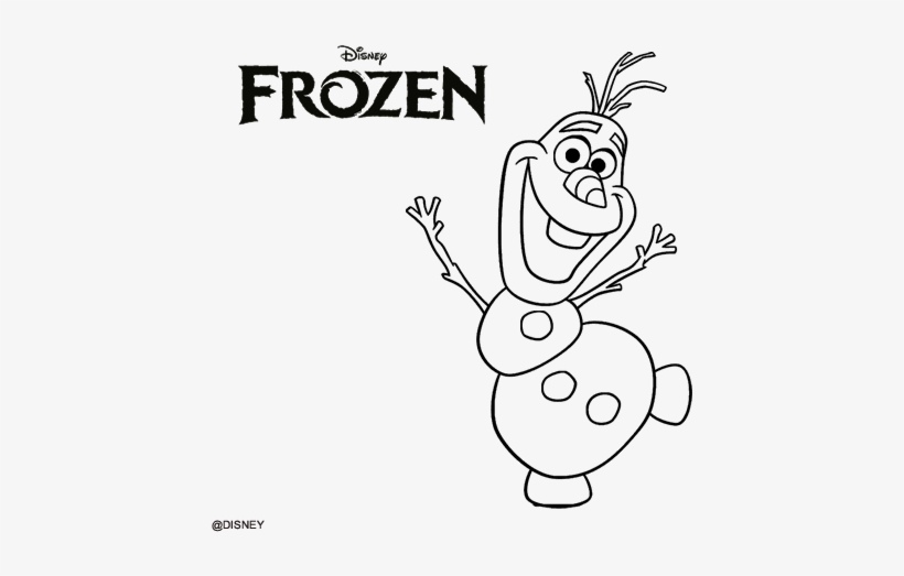 Olaf Coloring Pages Frozen Movie - Olaf Frozen Para Colorir, transparent png #344294