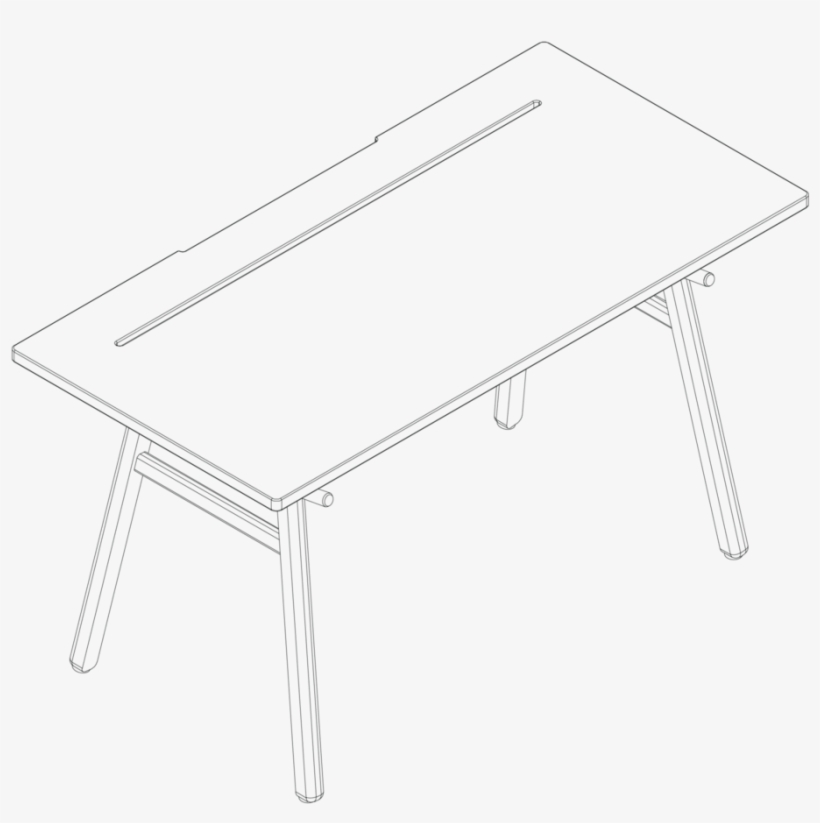Desk 02 Illustration - Coffee Table, transparent png #344372