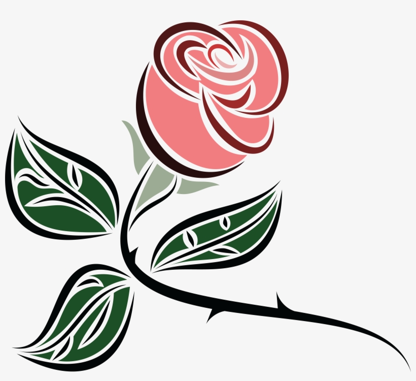 Free Clipart Of A Pink Rose - Blue Roses Transparent Background, transparent png #344486