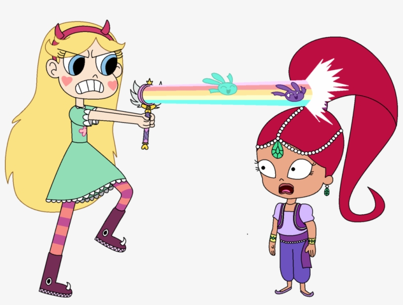 Star Butterfly Vs - Goanimate Shimmer And Shine, transparent png #344585