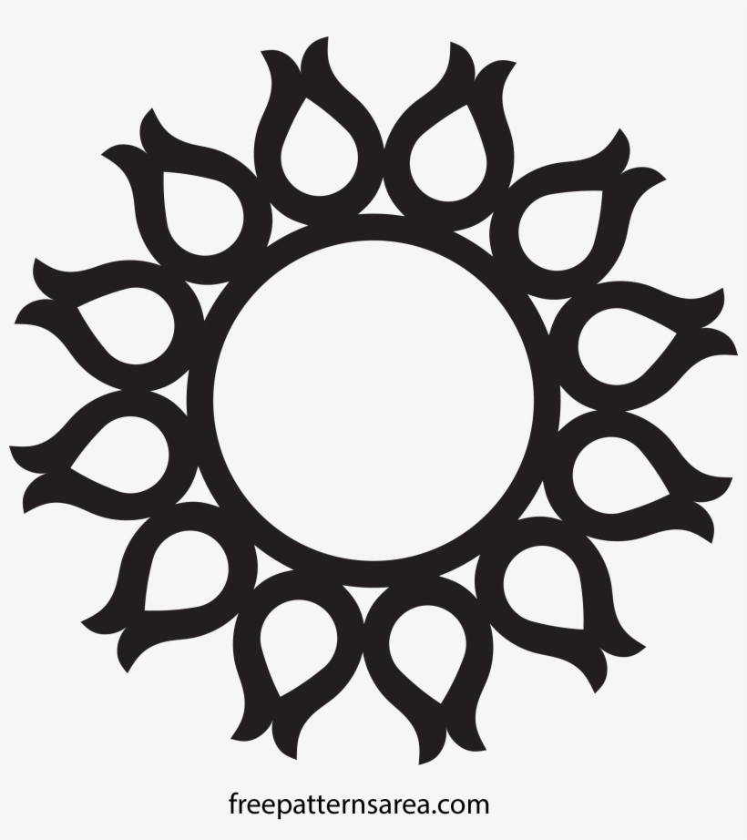 Wall Frame Cnc Cut Ready Template Files - Chain And Sprocket Gear, transparent png #344650