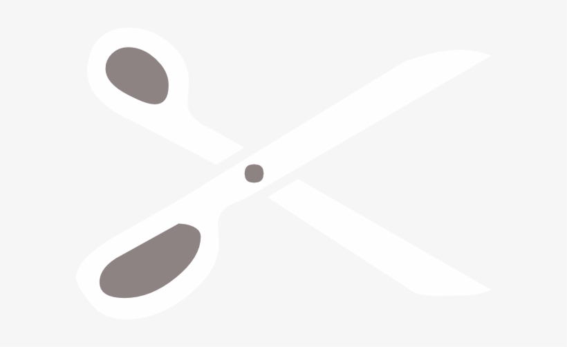 Jpg Transparent Download White With Gray Clip Art At - White Scissors Vector Png, transparent png #344653