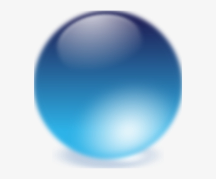 The Editing Of Blue Crystal Balls - Glass Ball Clip Art, transparent png #344741