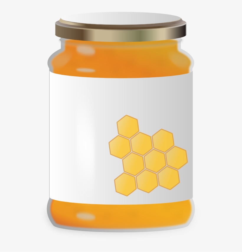 Mason Jar Clipart Honey Jar - Jar Of Honey Clipart, transparent png #344762