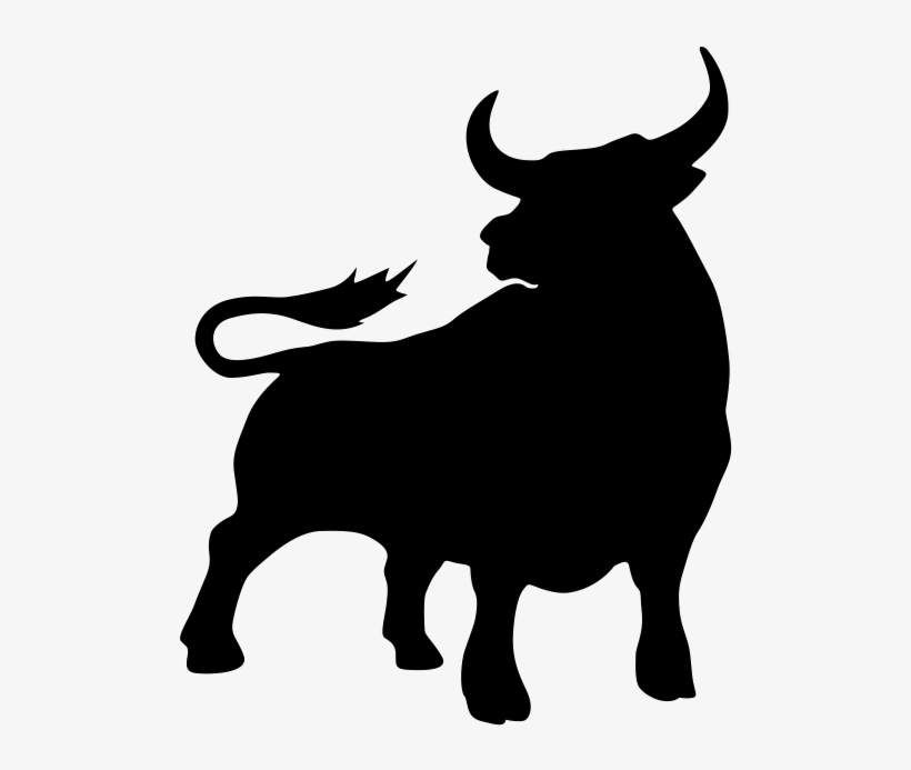 Services 0011 Agressive-bull - Bull Silhouette Logo, transparent png #344870