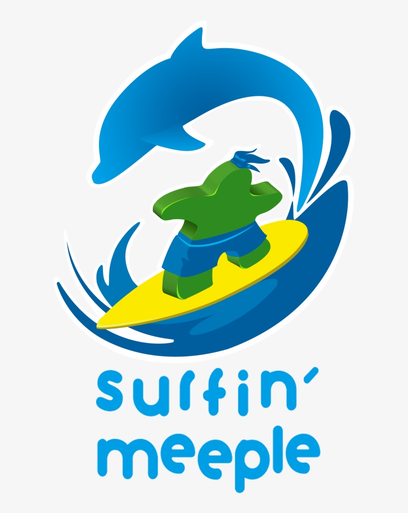 Surfing-meeple Sans - Surfin Meeple Logo, transparent png #344973