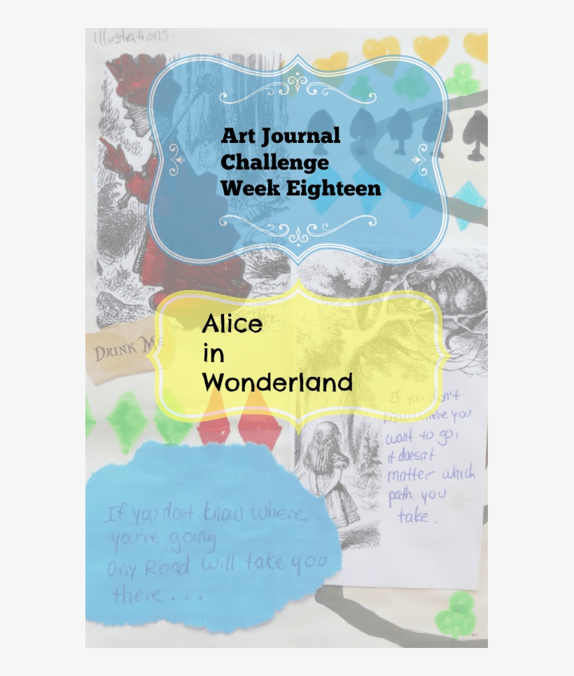 Art Journal Challenge Week Eighteen Alice In Wonderland - Alice In Wonderland Cheshire Cat, transparent png #345303