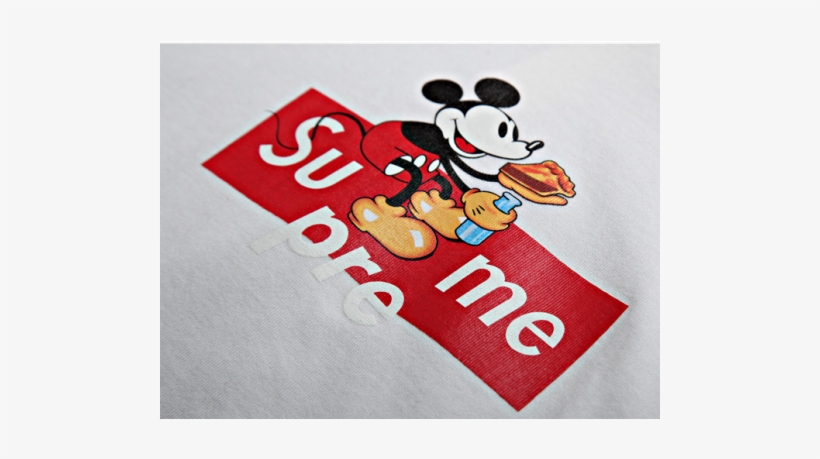 Supreme Mickey And Supreme Logo, transparent png #345569